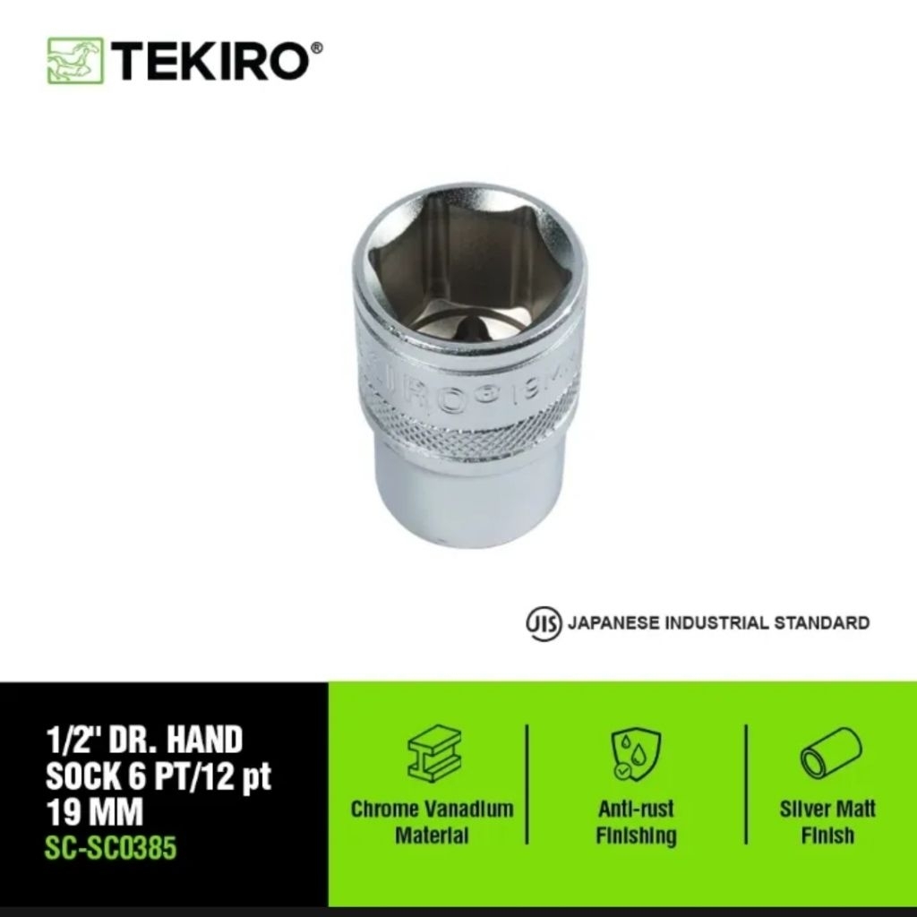 MATA TEKIRO 1/2 INCH SOCK KEY 19 MM PT 12/ EYE SOCKET / CHILDREN SOK ...