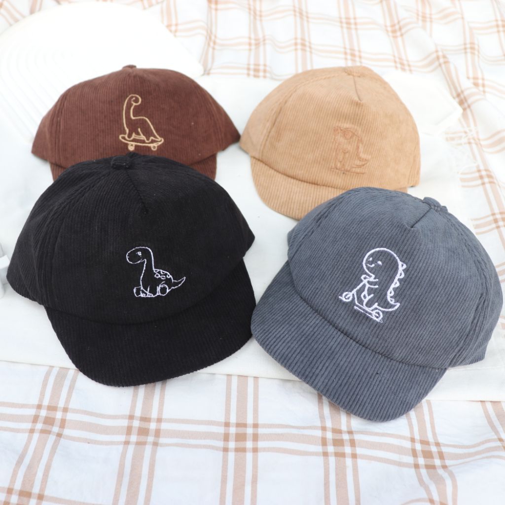 Dino Corduroy Pat Hat Dinosaur Baseball Cap/ Children's Character Hat ...