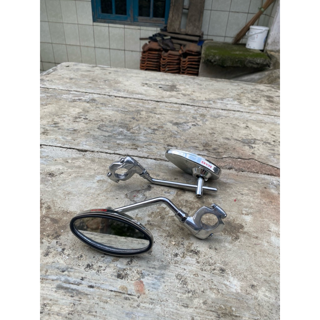 Custom rear view mirror chopper bober British choppy oval model ...
