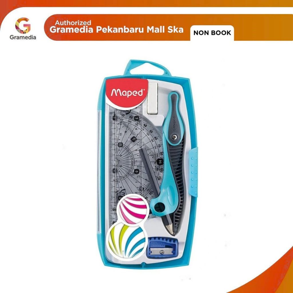 (Original) Gramedia Pekanbaru - Maped Math 360O Graphic Set - 8 Pcs ...