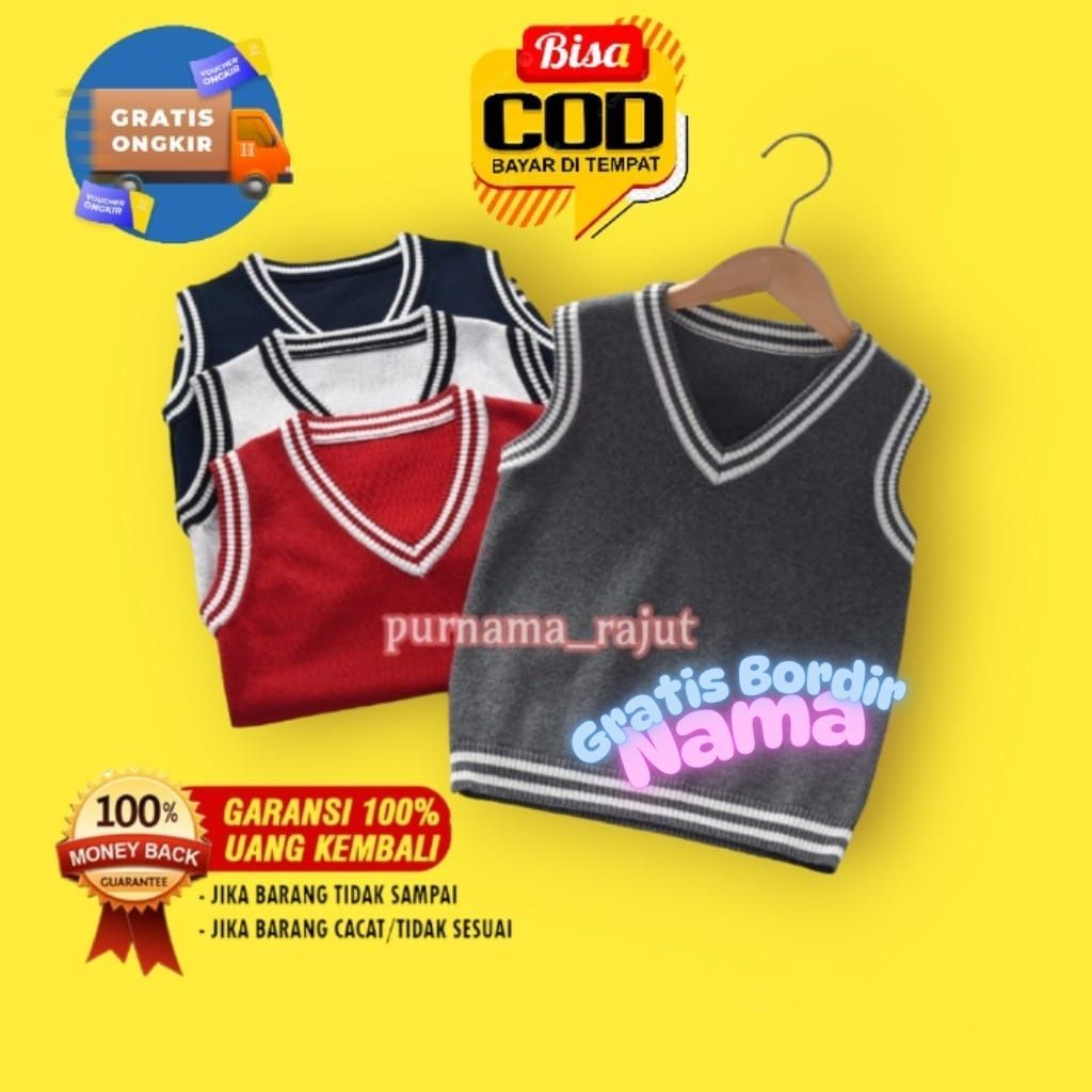 Custom Name Knitted Vest – School Uniforms, Communities, Events ...