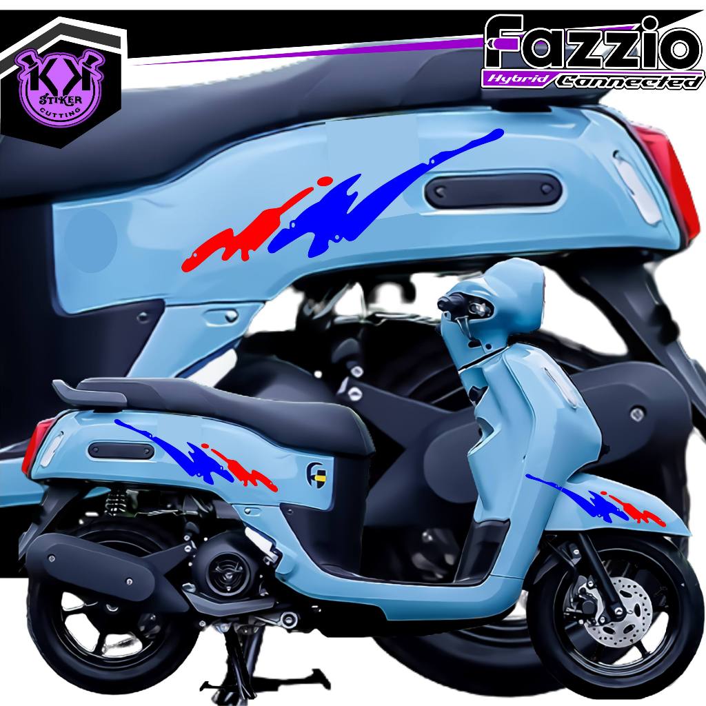 SC.539B/Cutting Sticker Yamaha Fazzio/Striping Fazzio Motorcycle/Moto ...