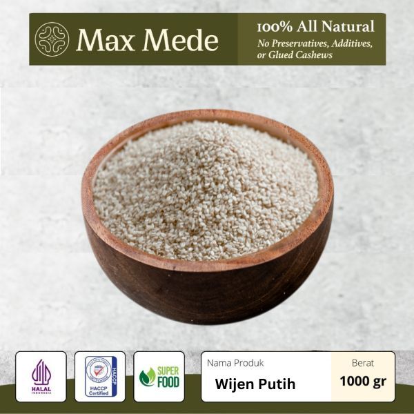 PUTIH Max Mede - White Sesame 1 Kg | White Sesame Premium | Shopee ...