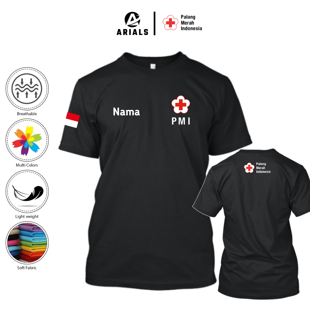 MERAH Arials Indonesian Red Cross PMI T-Shirt | Shopee Philippines