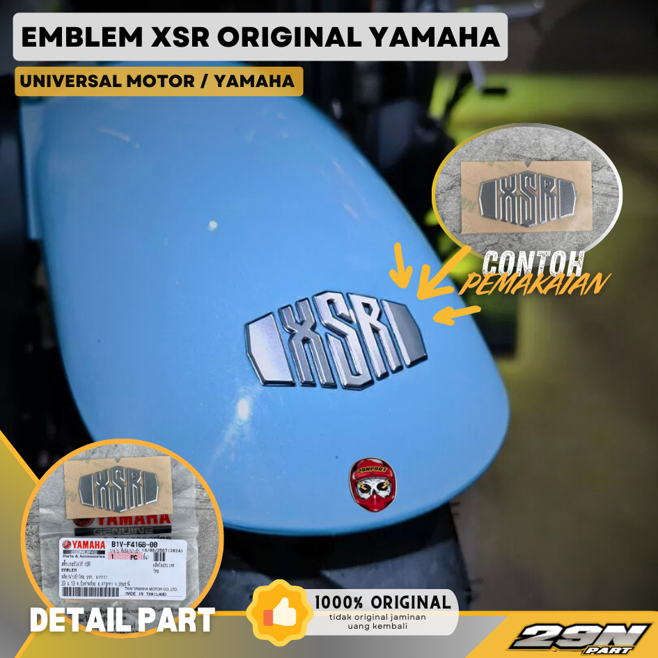 3d Tank Logo Sticker Emblem with XSR 155 Writing Original Yamaha XSR ...