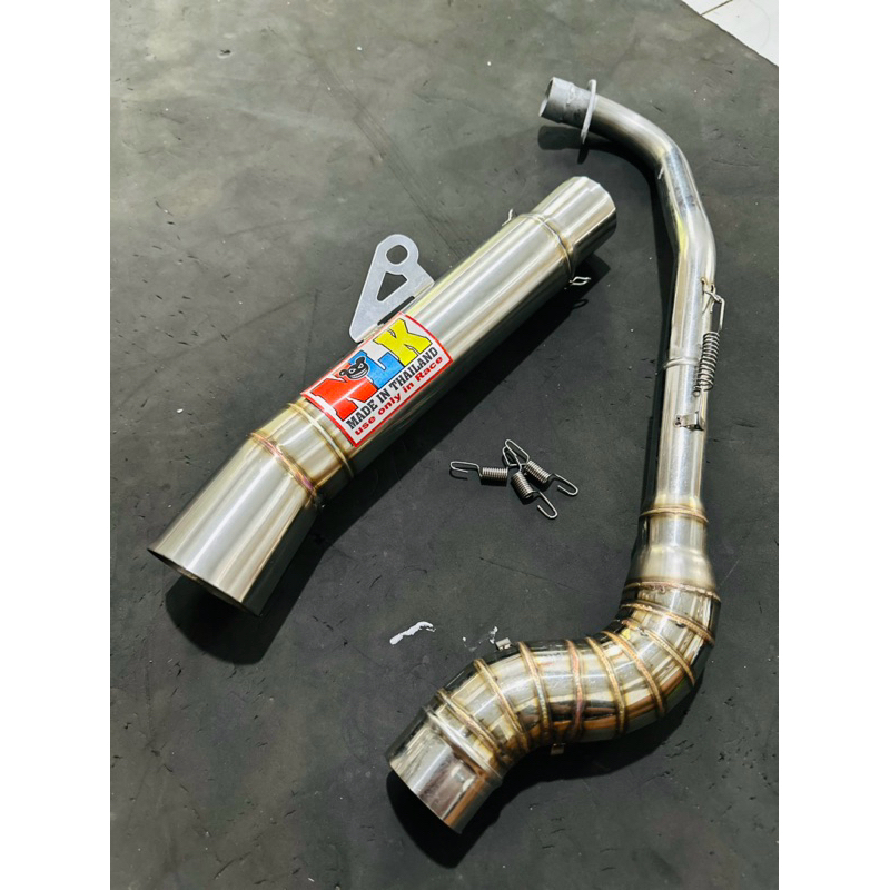 Nlk pipe canister contour open specs exhaust pipe for Wave 125 Xrm 110/ ...