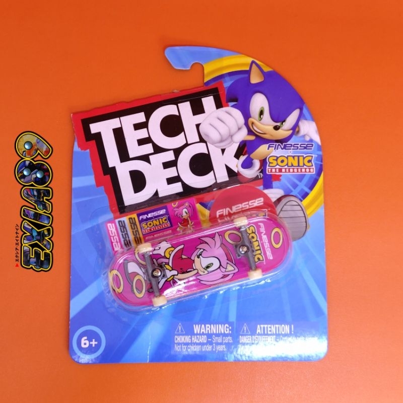 Fingerboard TECH DECK Finesse X Sonic The Hedgehog Pro Series - Skate de Dedo - Magazine Luiza