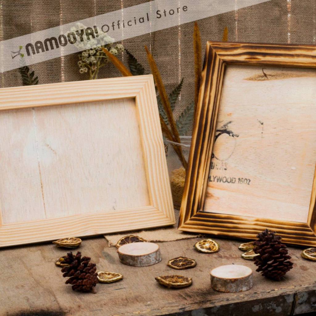 KAYU A3+ photo frame with wooden motif (free packing) | Shopee Philippines