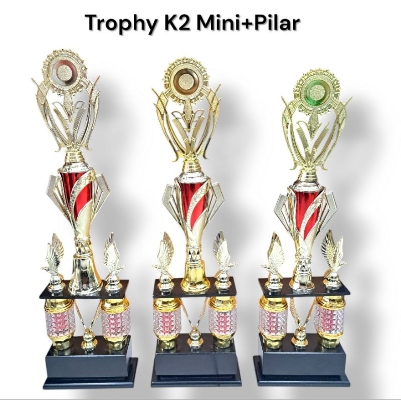 Mini 2 Leg Trophy / Mini Two Leg Trophy + Pillar Per (Set) | Shopee ...