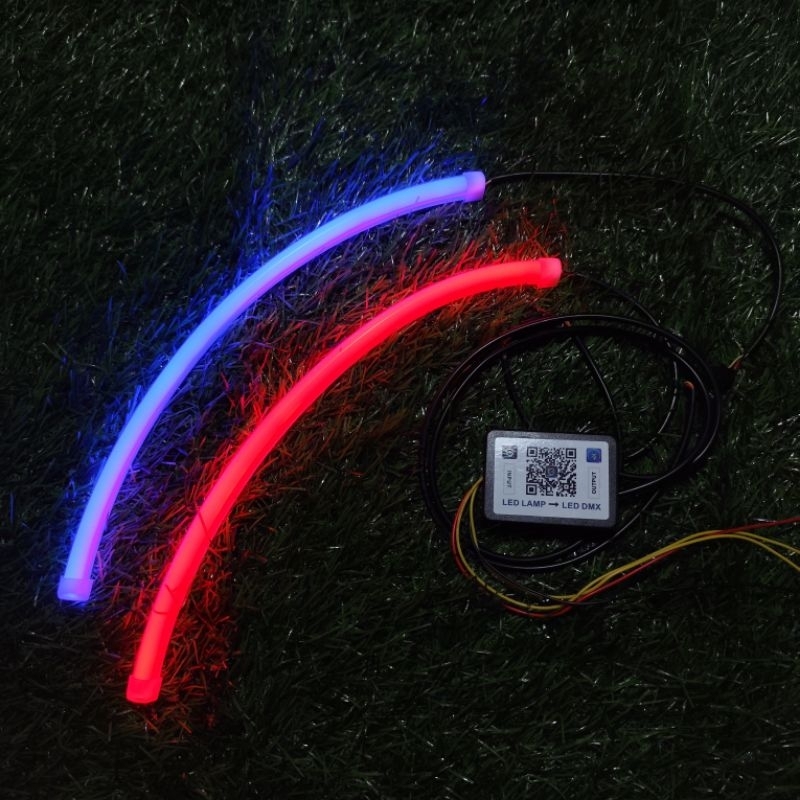 Rgb bluetooth eyebrow light module with flashing and running striped ...