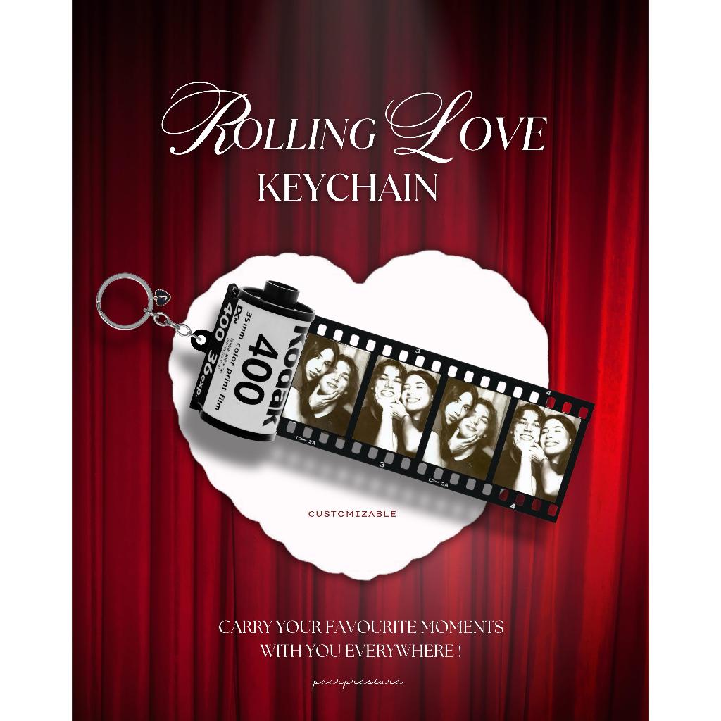 Rolling love acrylic keychain by peepee | Shopee Philippines