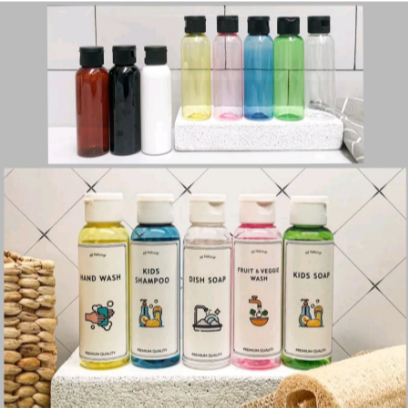 100ml Bottle 100ml Fliptop Bottle 100ml Aesthetic Bottle Free Sticker ...