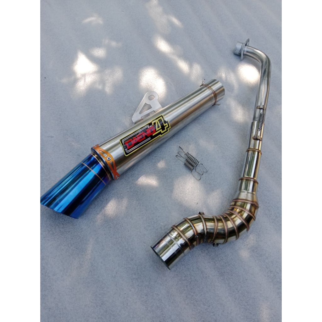 Daeng Sai4 1set Canister BIG elbow 51mm open specs exhaust pipe for ...
