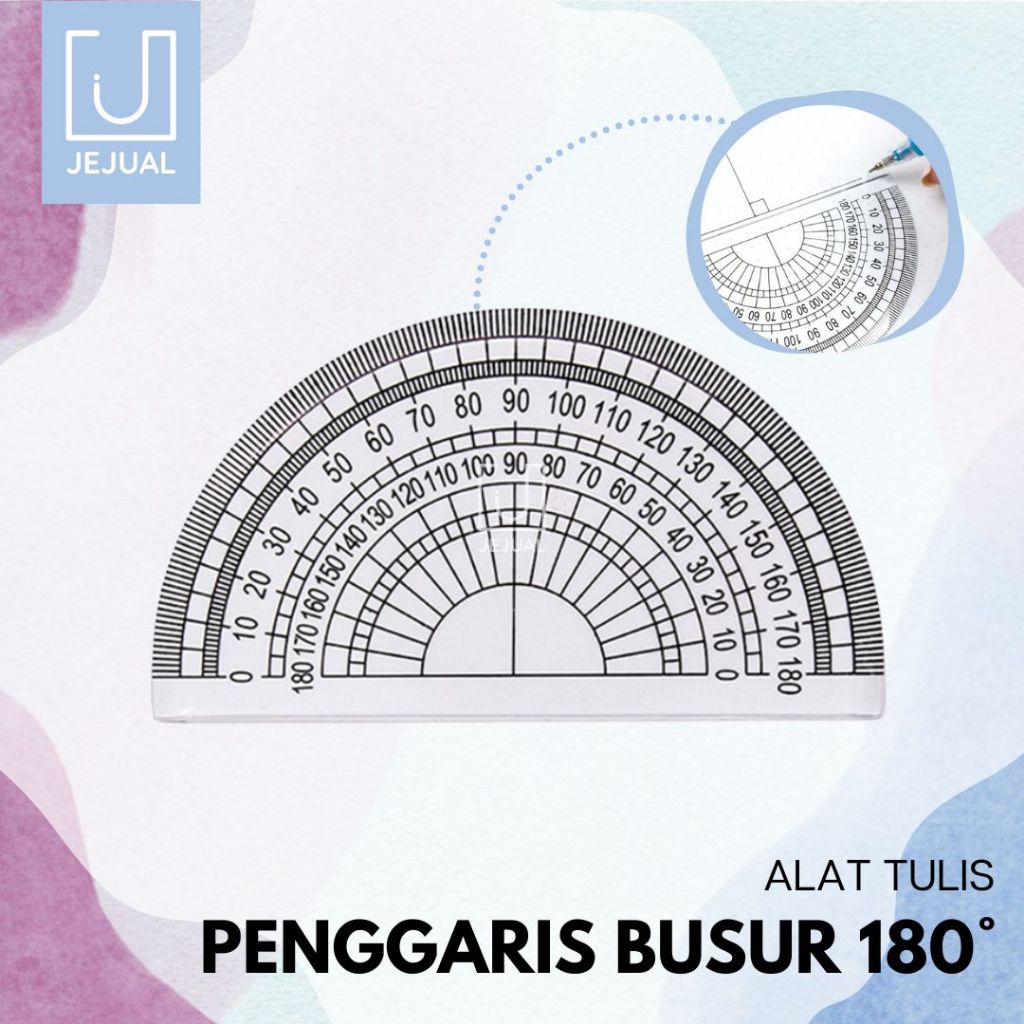 180 Degree Transparent Plastic Protractor Ruler 180 Half Circle Ruler ...