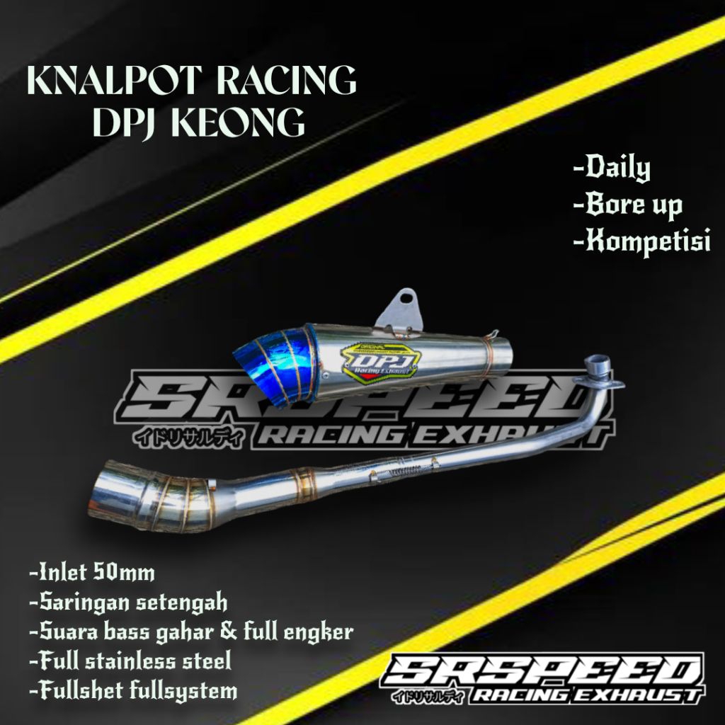 Racing exhaust Supra x 125 DPJ KEONG engker sound PNP for all types of ...