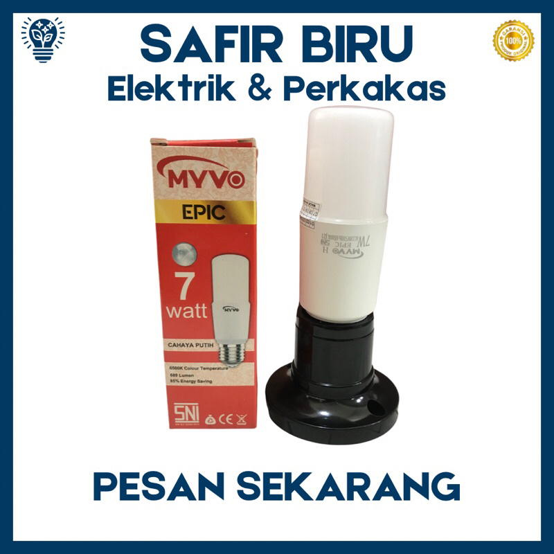 CAHAYA PUTIH Myvo Epic 7W White Light LED Stick Lamp - 480 Lumen, SNI ...