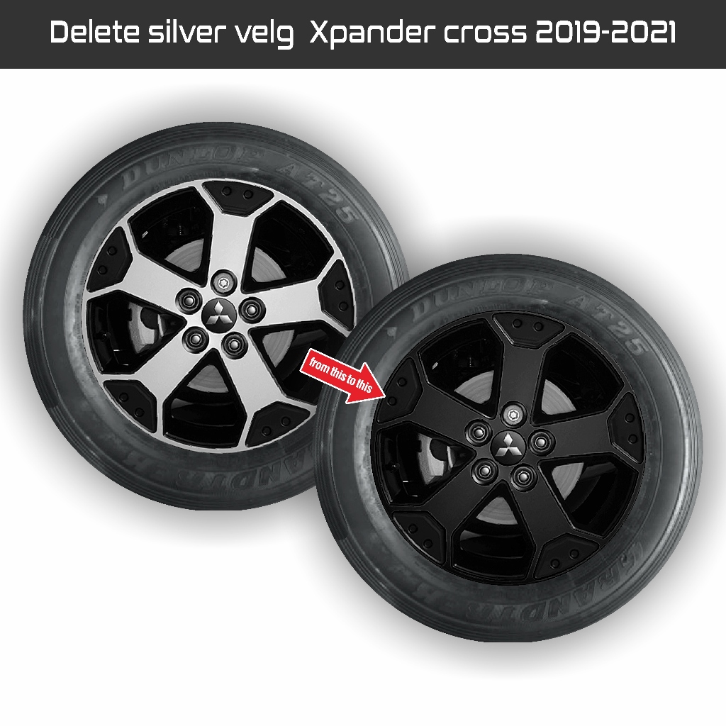 Sticker Delete silver for Xpander cross 2019-2021 Ring17 rims (price 5 ...