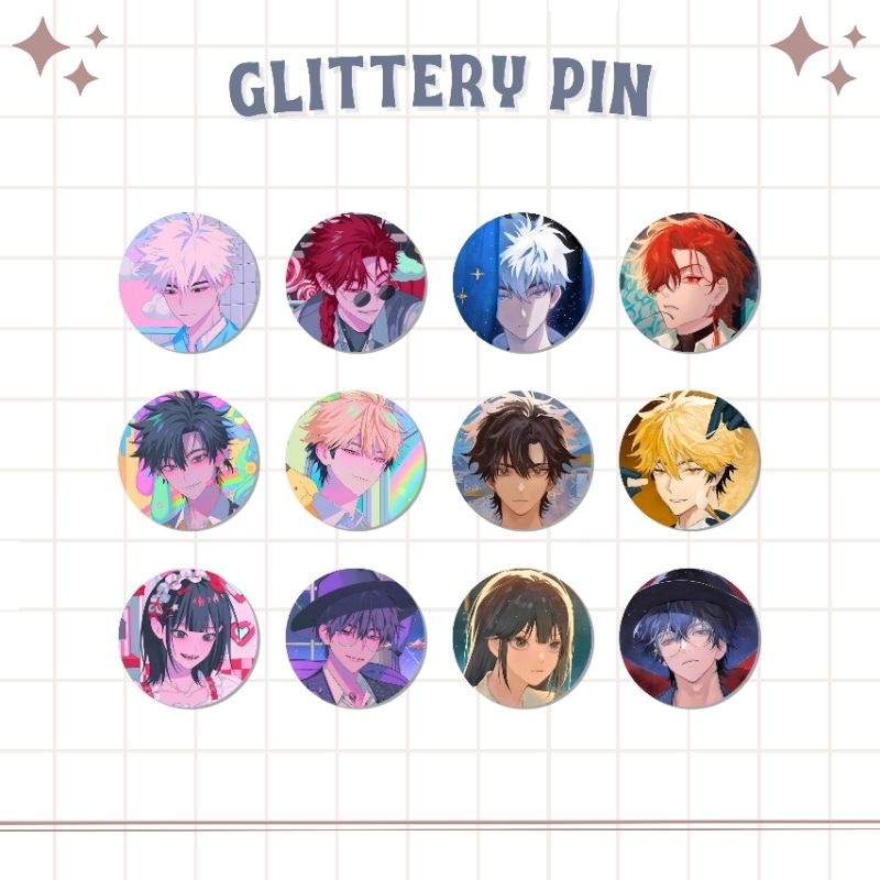 Glittery PIN ANIME LINK CLICK SHIGUANG DAIRY | Bridon ARC | Sanrio ...