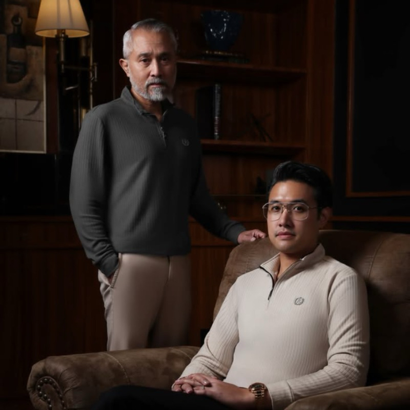 RUCAS TAILOR “TEXTURED LONGSLEEVE” POLO SHIRT DARK GRAY/CREAM - S, M, L ...