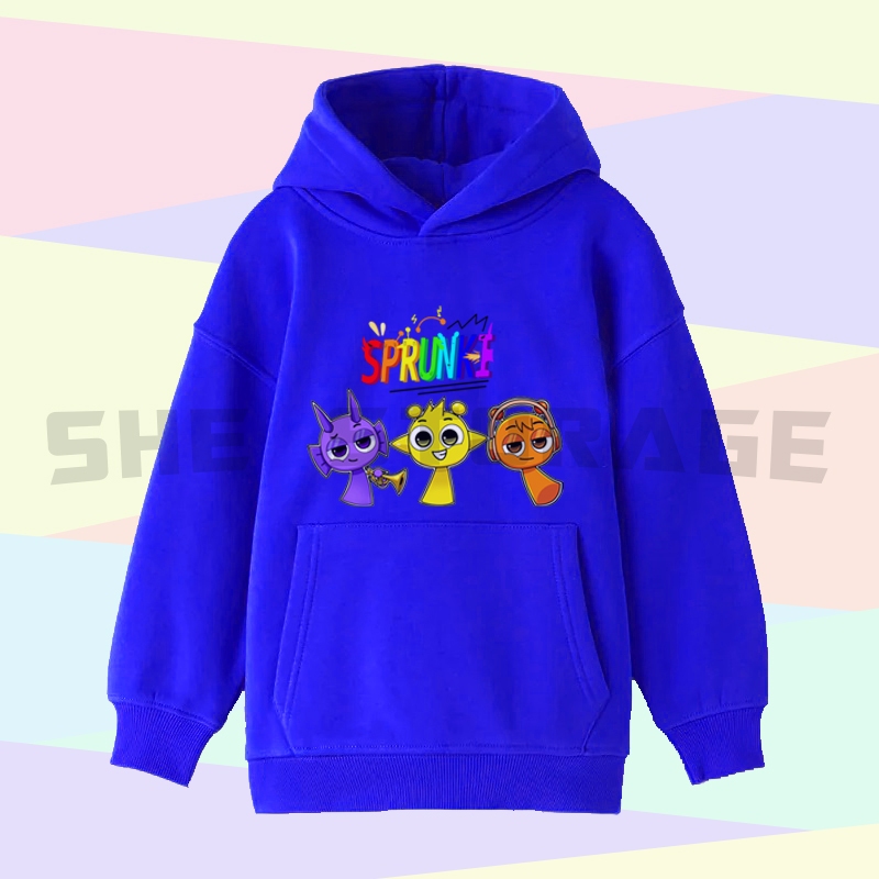 Children's SWEATER HOODIE JACKET SPRUNKI INCREDIBOX ANIMATED OREN ...