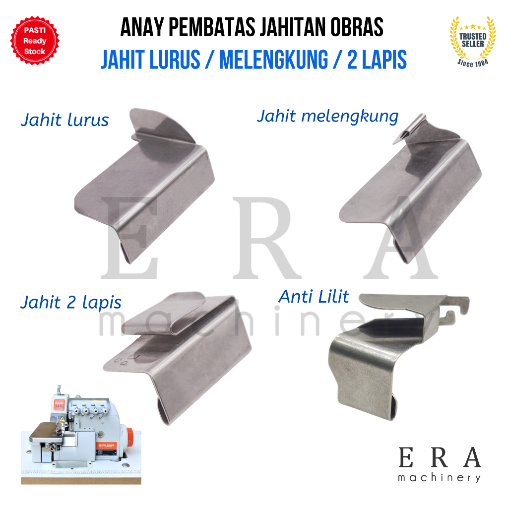 MESIN Overlock Seam divider / Seam Guide overlock industrial overlock ...