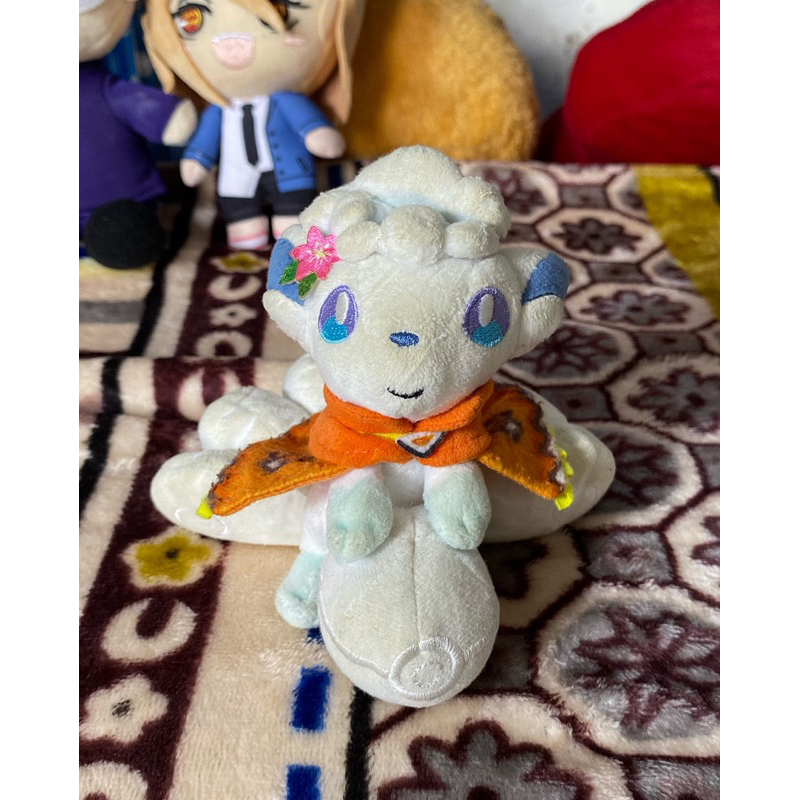 Pokemon Center Doll Limited Edition Alolan Vulpix Rokon Plush Mascot ...