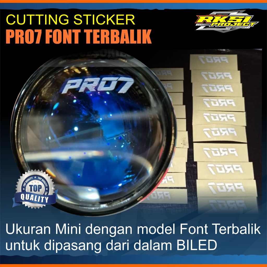 BILED PRO7 Reverse Font Sticker | Shopee Philippines