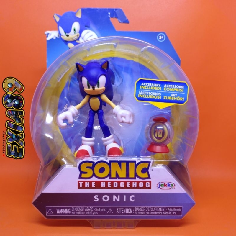 Sonic The Hedgehog 4-Inch Articulated Action Figure - Sonic With Super ...