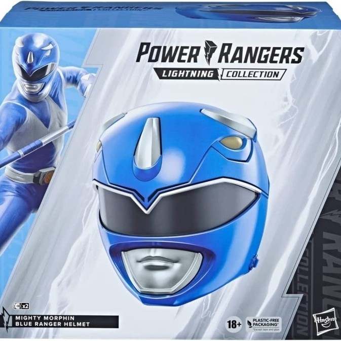 Hasbro Power Rangers Lightning Collection Blue Ranger Helmet | Shopee ...