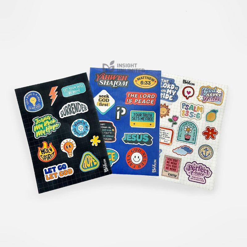 Waterproof Vinyl Bible Verse Stickers Billy Simpson Stickers | Shopee ...