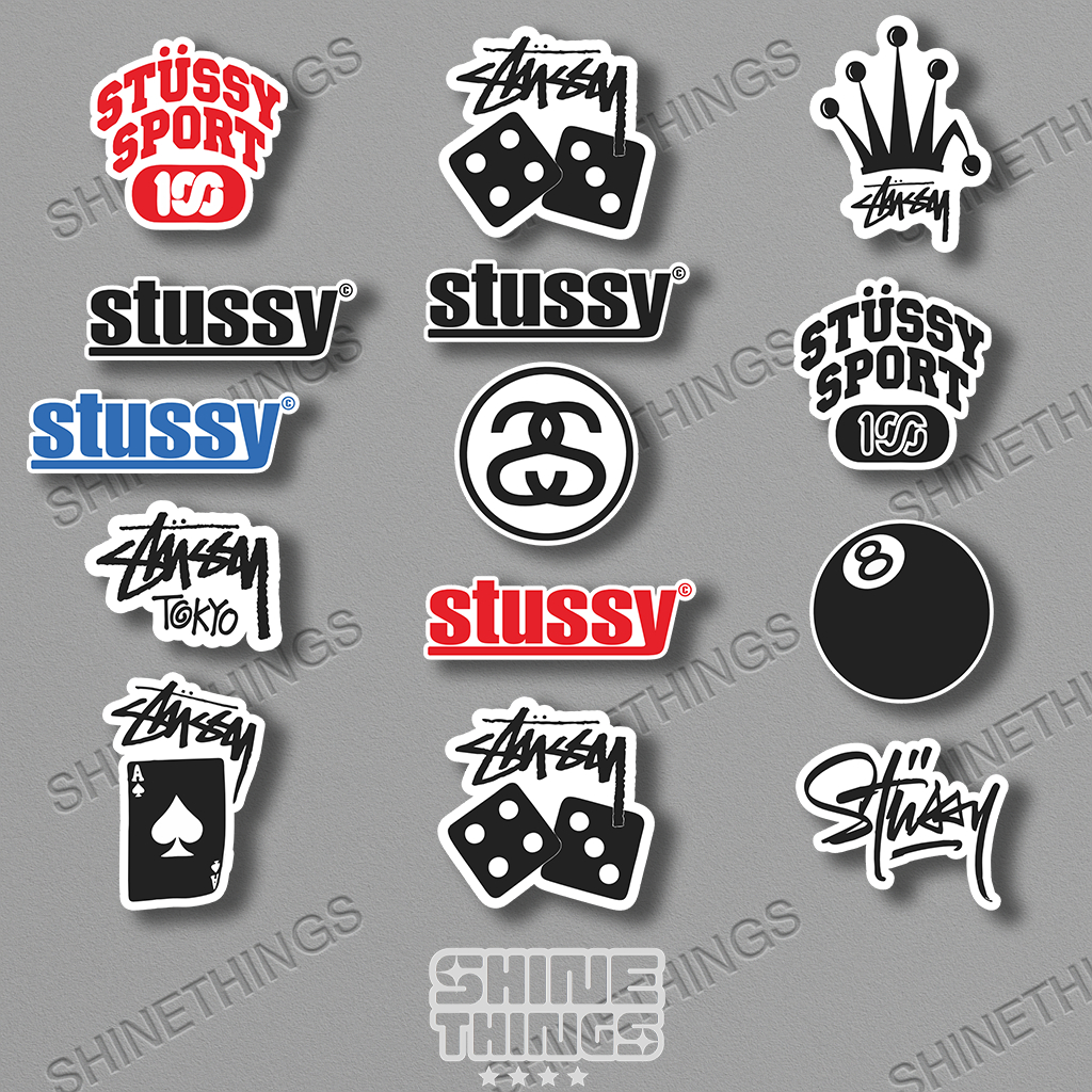 HP Sticker case Hydrangea sticker/ Stussy sticker/ Stussy brand sticker ...
