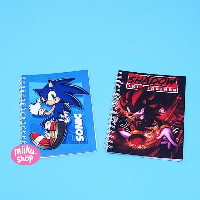NOTEBOOK Ring SONIC CHARACTER NOTEBOOK/ | Shopee Philippines