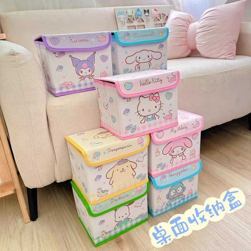 Folding Organizer Box Has Mini Lid with Full Sanrio Character Images ...
