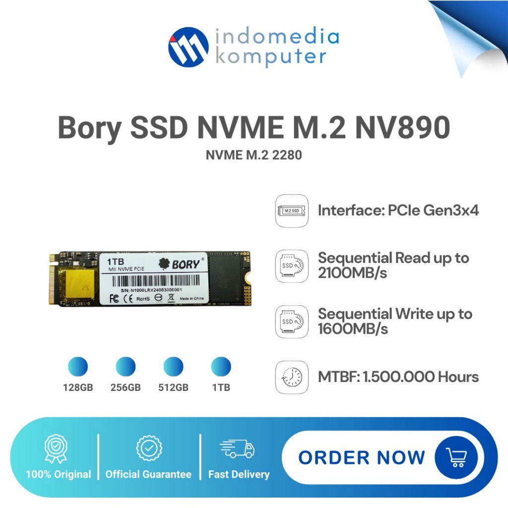 BORY NVME M.2 NV890 128GB SSD | Shopee Philippines