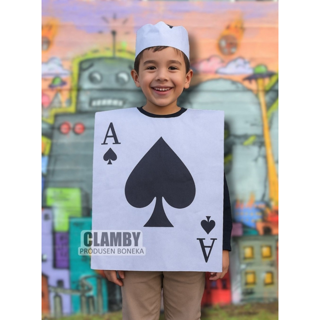 Flannel AS Card Costume Cosplay Costume Character As Playing Cards ...