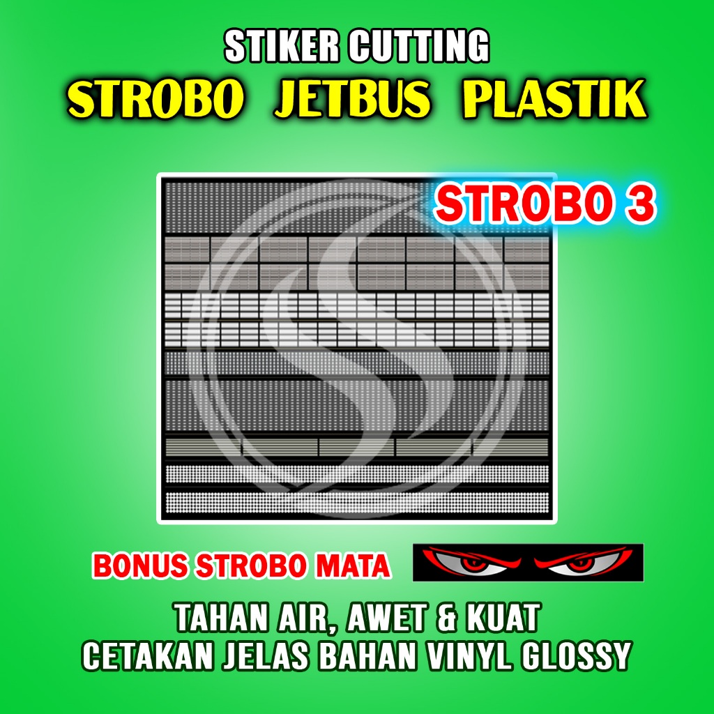 Cutting Sticker STROBE RUNNING JETBUS miniature plastic bus | Shopee ...