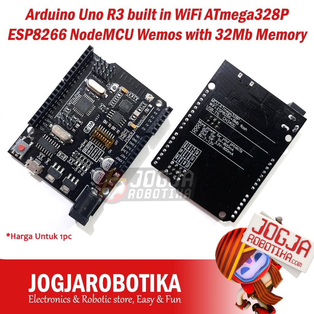 Arduino Uno R3 built in WiFi ATmega328P ESP8266 NodeMCU Wemos with 32Mb ...