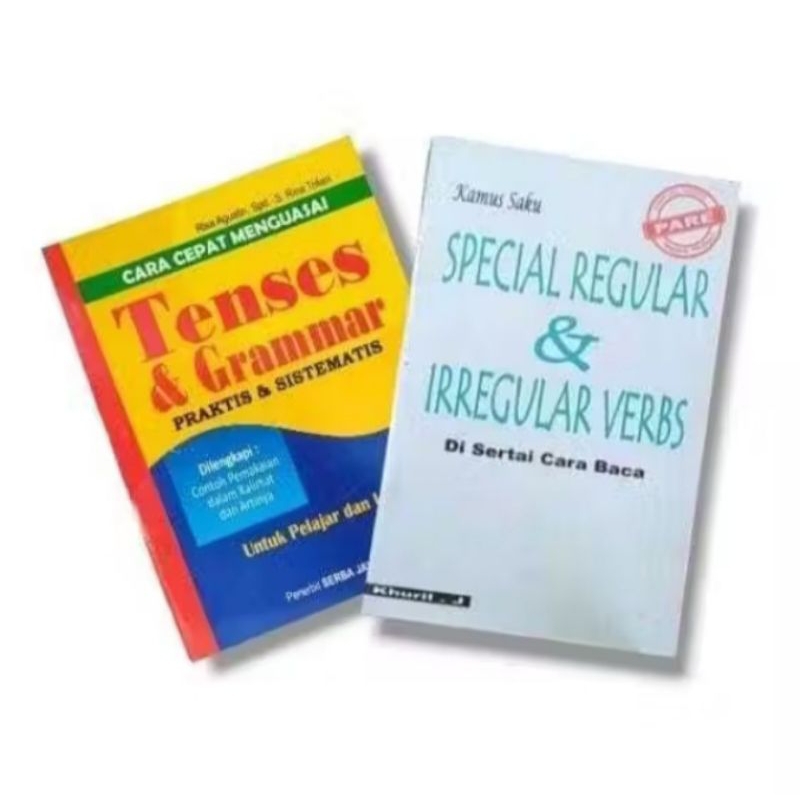 Regular Irregular Verbs Pocket Dictionary Package and Tenses and ...