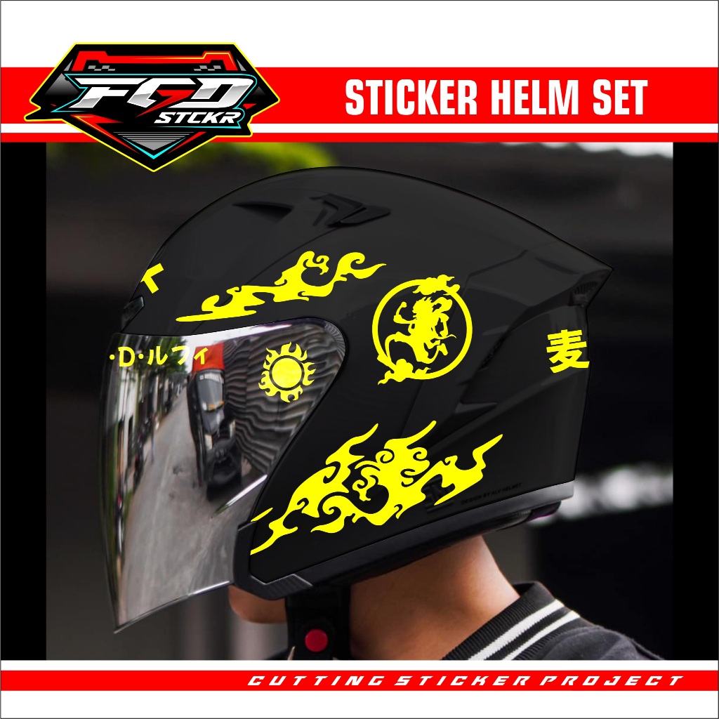 Helmet STICKER - CUTTING STICKER MDL GEAR5 SET FOR HELMET Helmet ...