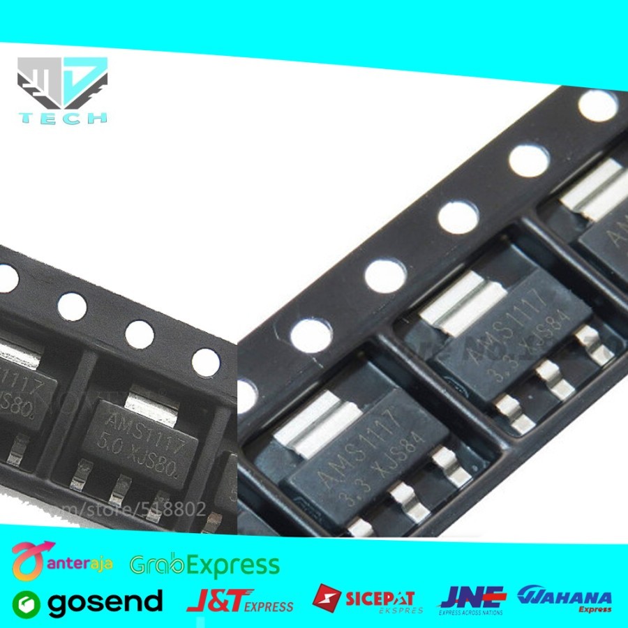 AMS1117 3.3V 1A SMD SOT-223 DC Voltage Regulator IC In Pakistan - Foto 7