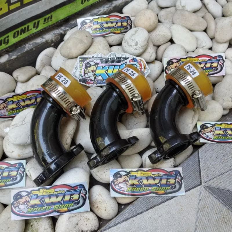 HITAM Intake manipol duck tilt pnp karbu pwk pwl pe king pe24 26 28 ...