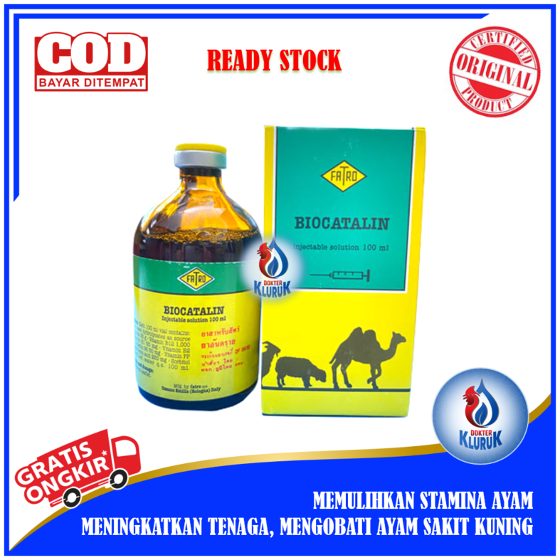 Biocatalin 100ml Vitamin Supplement for Fighting Cocks / Healthy Birds ...