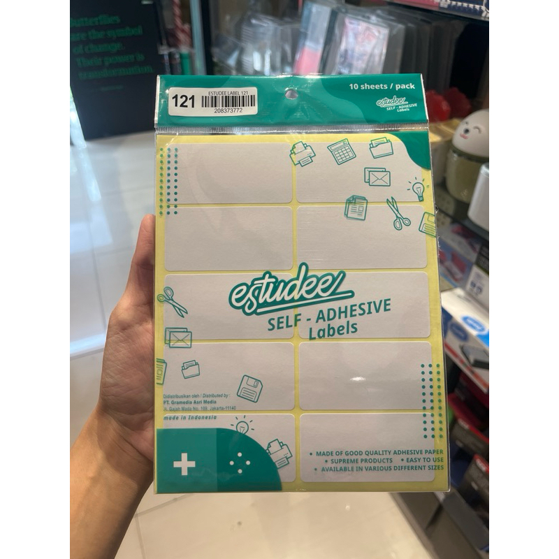 ESTUDEE LABEL 121*** Label Sticker | Shopee Philippines