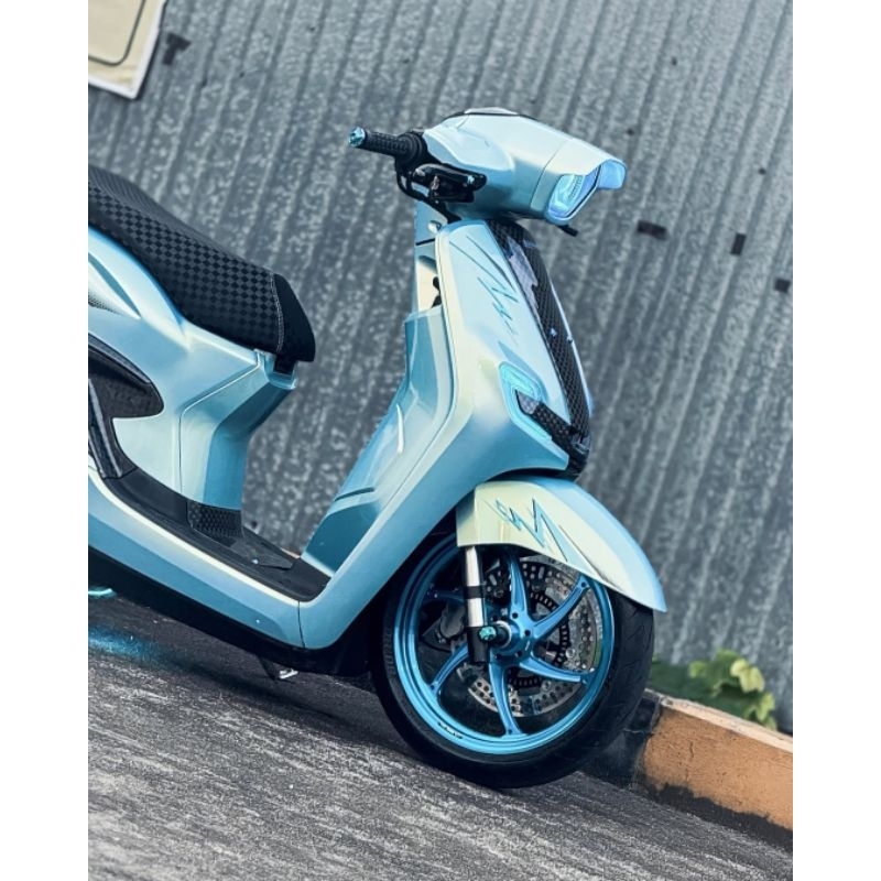 STYLO 160 TRANSPARENT STICKER STRIPING CUSTOM BLUE SKY DESIGN MOTIF ...