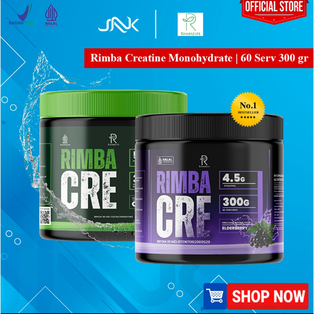 Rimbalife Rimba CRE Creatine Monohydrate 300gr 60 Serv| Rimbacre Power ...