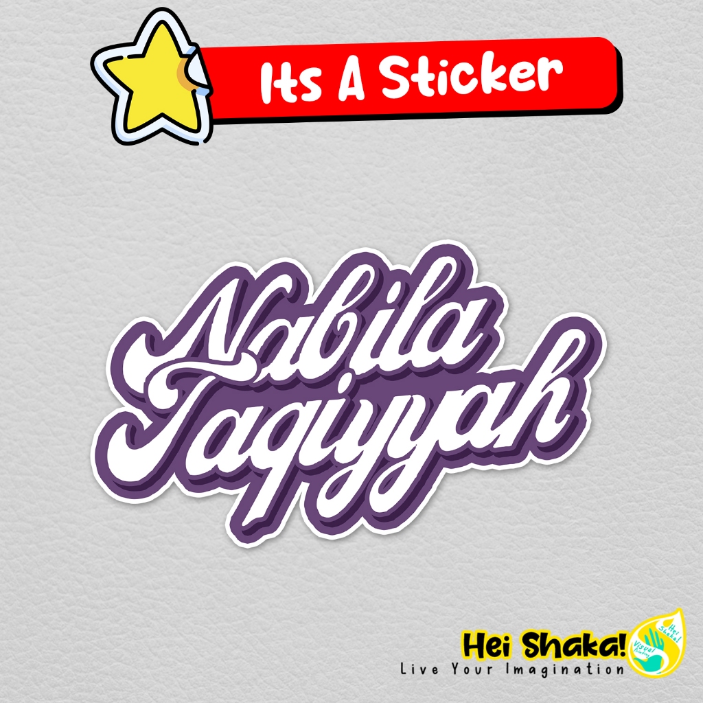 Nabila Taqiyyah Logo Sticker Waterproof Vinyl Music Artist Sticker ...