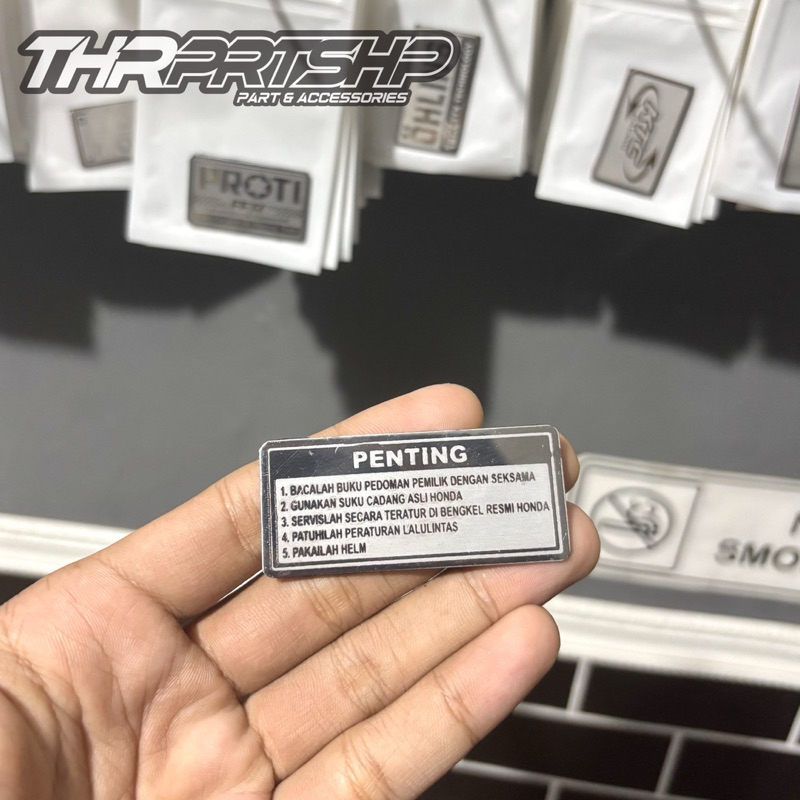 IMPORTANT Emblem (surance) Stainless | Shopee Philippines