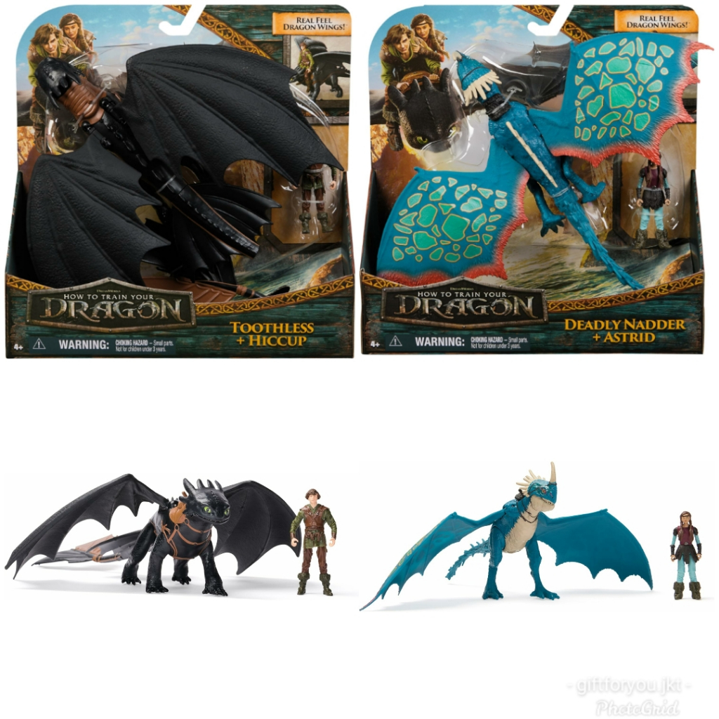How to Train Your Dragon Toothless Hiccup Deadly Nadder Astrid Gronckle ...