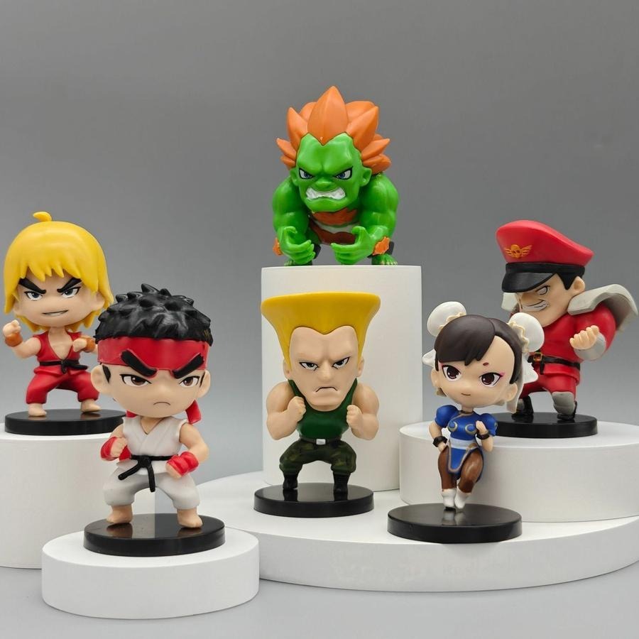 Street Fighter Figure Set of 6 / Video Game Action Figures | Shopee ...