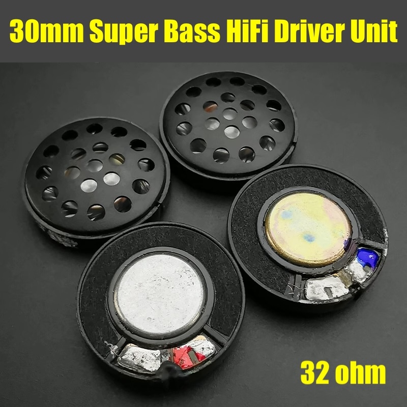 HiFi Bass Headphone Driver Unit 30mm Excellent Sound Quality Helmet ...